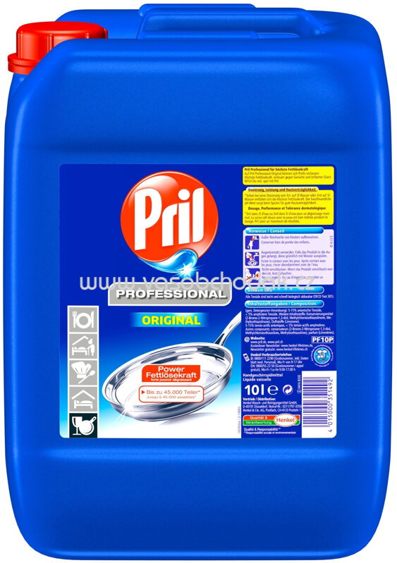 Pril Professional Original Handgeschirrspülmittel, 10l Pril Professional Original Handgeschirrspülmittel, 10l