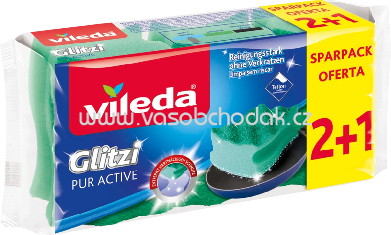 Vileda Topfreiniger Glitzi Pur Active, 3 St