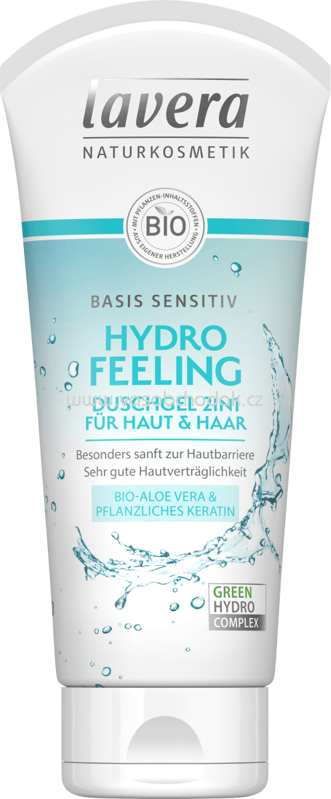 Lavera Duschgel Basis Sensitiv Hydro Feeling 2in1, 200 ml