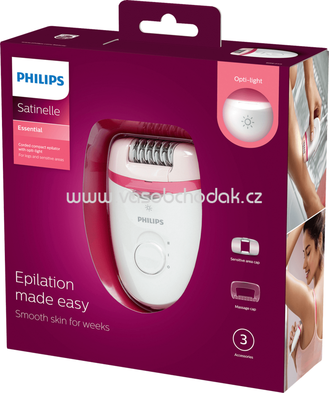 Philips Satinelle Essential Epilierer BRE255/00, 1 St Philips Satinelle Essential Epilierer BRE255/00, 1 St