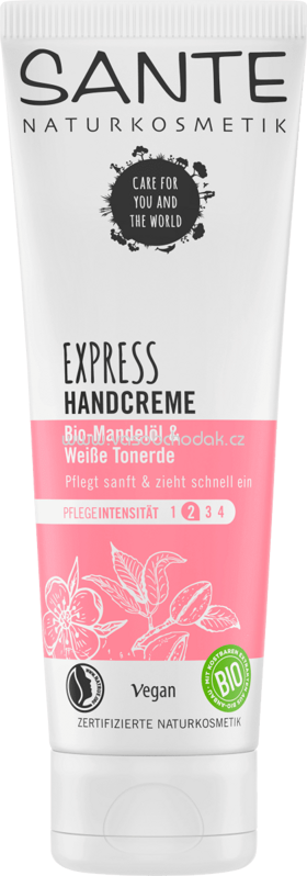 Sante Handcreme Express Bio-Mandelöl & weiße Tonerde, 75 ml Sante Handcreme Express Bio-Mandelöl & weiße Tonerde, 75 ml