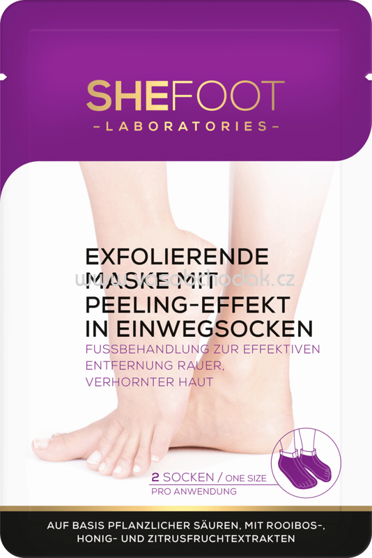 Shefoot Fuß-Maske mit Peeling-Effekt, 1 Paar, 2 St