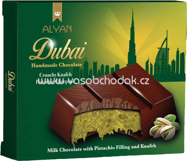 Alyan Dubai Handmade Chocolate Pistachio, 100g