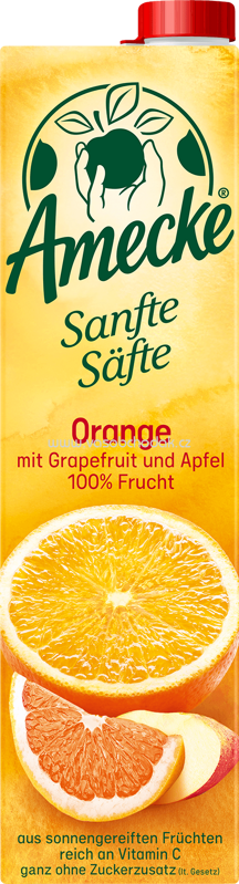 Amecke Sanfte Säfte Orange mit Grapefruit und Apfel, 1l