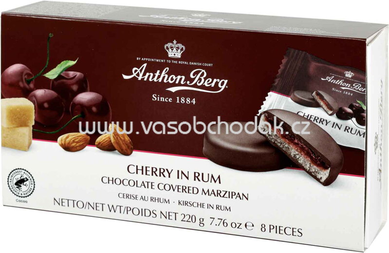 Anthon Berg Kirsche in Rum, 8 St, 220g Anthon Berg Kirsche in Rum, 8 St, 220g