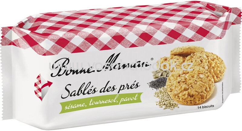 Bonne Maman Sablés des prés sésame, tournesol, pavot, 150g Bonne Maman Sablés des prés sésame, tournesol, pavot, 150g