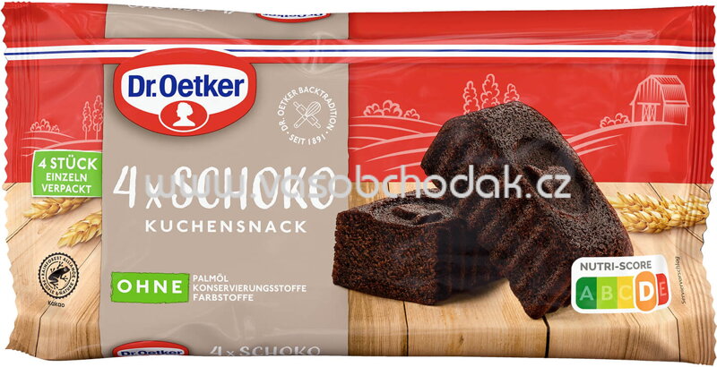 Dr.Oetker Fertiger Kuchensnack Schoko, 4 St, 140g