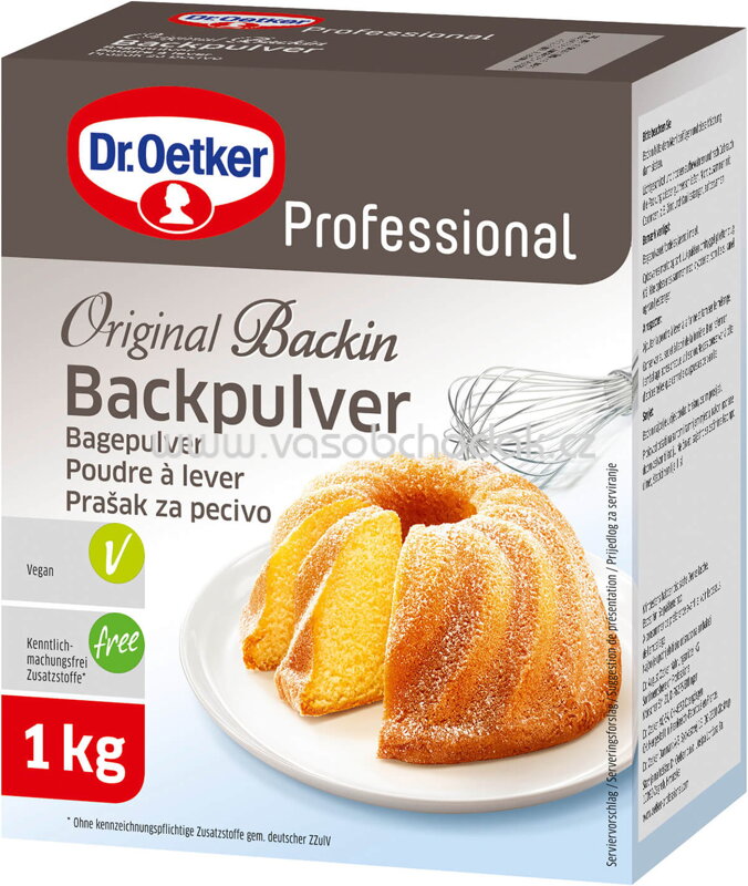 Dr.Oetker Professional Original Backin Backpulver, 1 kg Dr.Oetker Professional Original Backin Backpulver, 1 kg