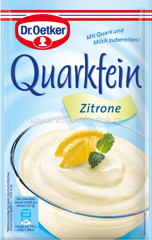 Dr.Oetker Quarkfein Zitrone, 57g Dr.Oetker Quarkfein Zitrone, 57g