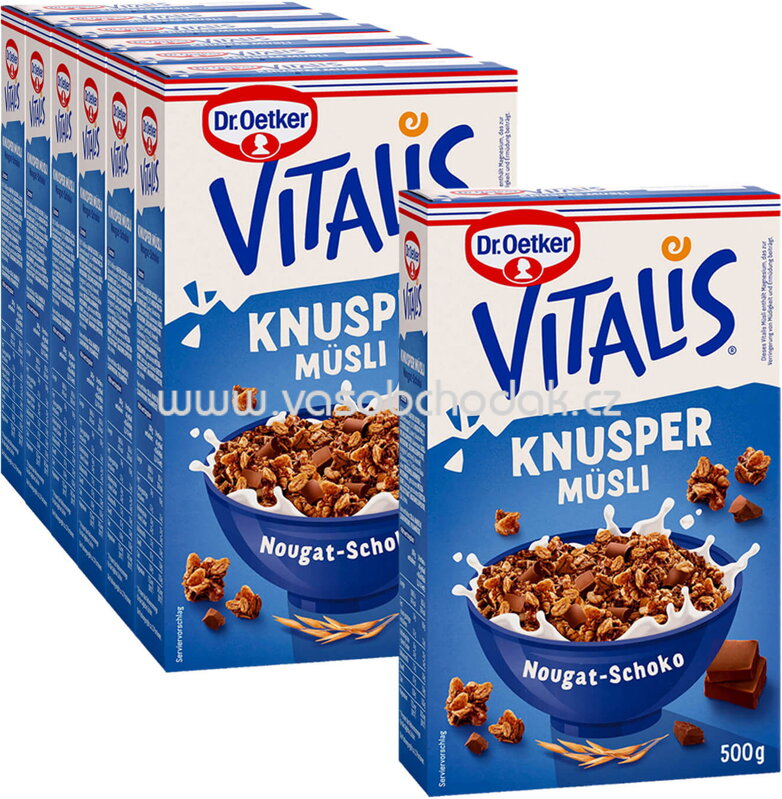 Dr.Oetker Vitalis Knuspermüsli Nougat-Schoko, 6+1 gratis, 3,5 kg