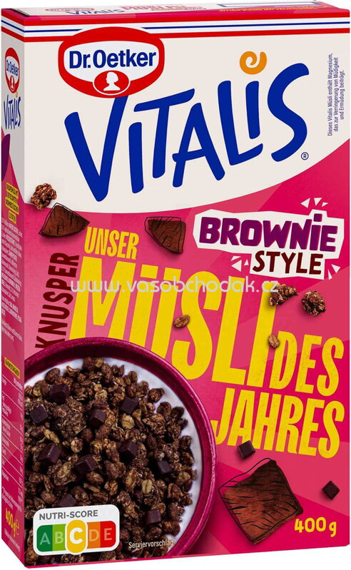 Dr.Oetker Vitalis Müsli des Jahres Knusper Brownie Style, 400g Dr.Oetker Vitalis Müsli des Jahres Knusper Brownie Style, 400g