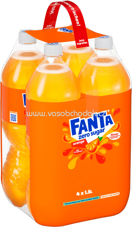 Fanta Orange Ohne Zucker, 1500 ml