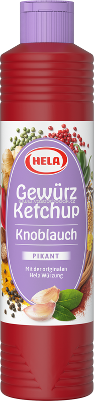 Hela Gewürz Ketchup Knoblauch Pikant, 800 ml