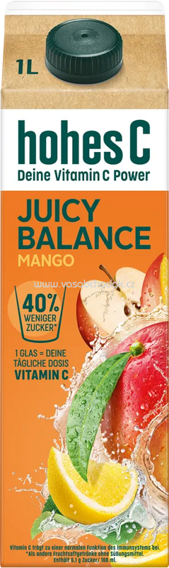 Hohes C Juicy Balance Mango, 1l