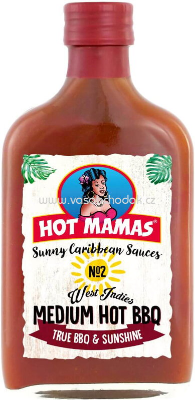 HOT MAMAS No.2 West Indies Medium Hot BBQ Sauce, 195 ml HOT MAMAS No.2 West Indies Medium Hot BBQ Sauce, 195 ml