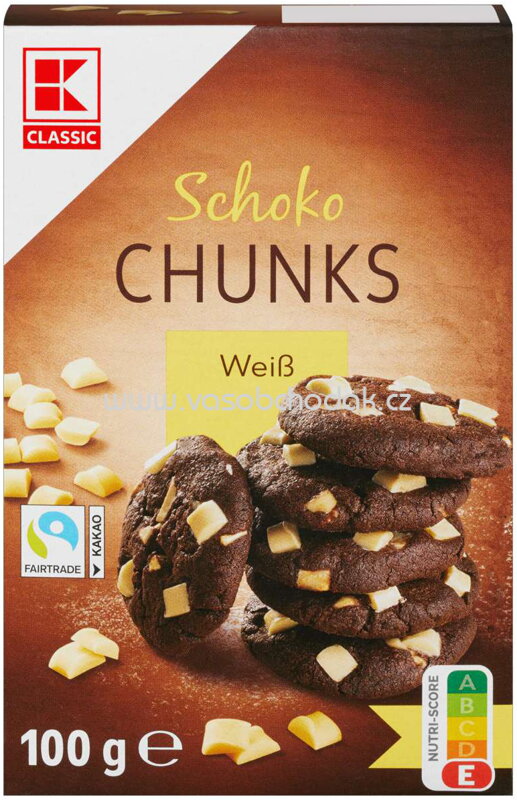 K-Classic Schoko Chunks Weiß, 100g