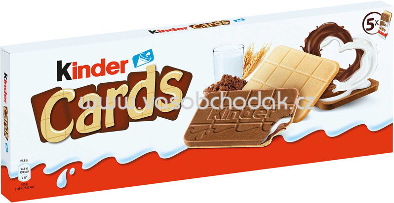 Kinder Cards, 5x2 St, 128g