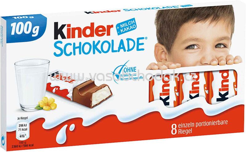 Kinder Schokolade, 8 St, 100g