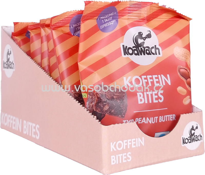 Koawach Koffein Bites Typ Peanut Butter, 8x36g, 288g