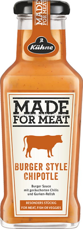 Kühne Made For Meat Burger Chipotle Style, 235 ml