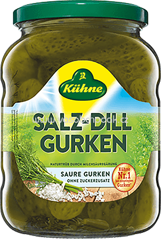 Kühne Gewürzgurken Salz Dill Gurken, 720 ml