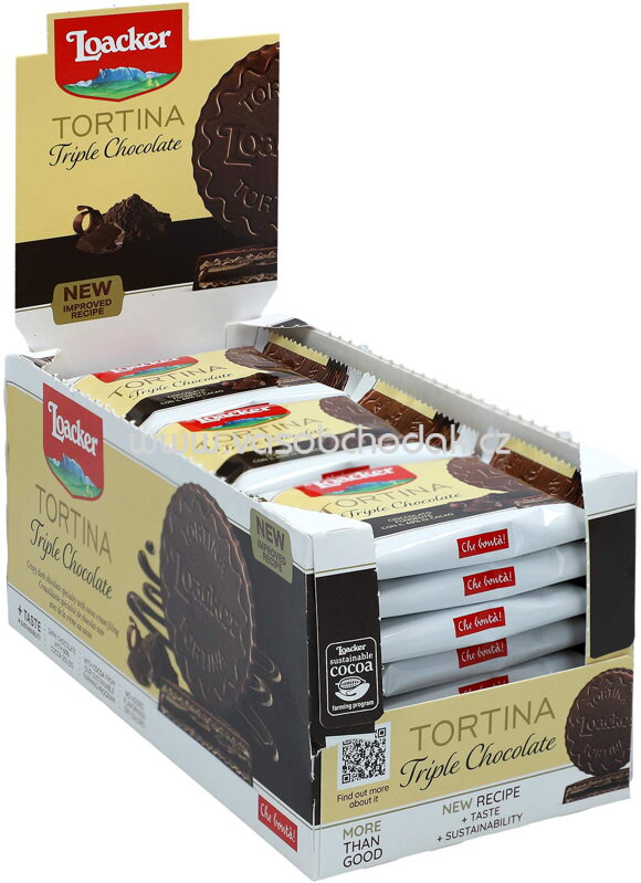 Loacker Tortina Triple Chocolate, 24x21g, 504g Loacker Tortina Triple Chocolate, 24x21g, 504g