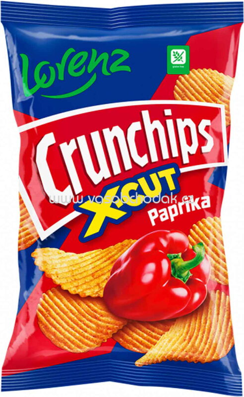 Lorenz Crunchips X-Cut Paprika, 75g