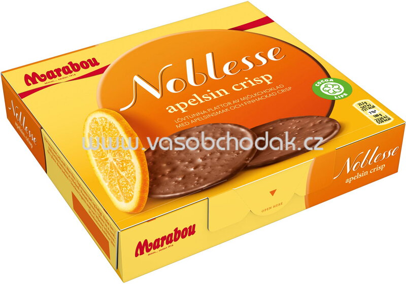 Marabou Noblesse Apelsin Crisp, 150g