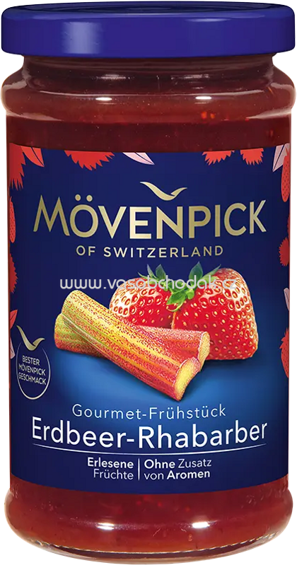 Mövenpick Gourmet-Frühstück Erdbeere-Rhabarber, 250g Mövenpick Gourmet-Frühstück Erdbeere-Rhabarber, 250g