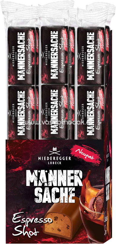Niederegger Männersache Nougat Espresso Shot, 4x12,5g, 50g Niederegger Männersache Nougat Espresso Shot, 4x12,5g, 50g