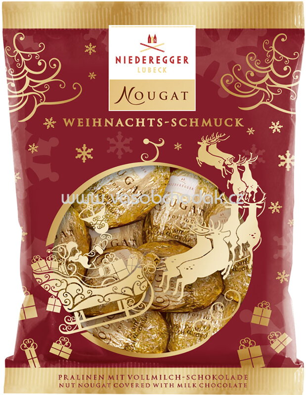 Niederegger Lübeck Nougat Weihnachts-Schmuck 110g