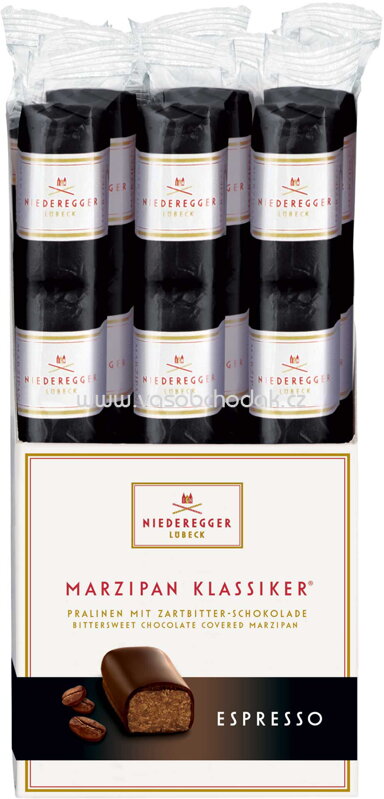 Niederegger Marzipan Klassiker Espresso, 4x12,5g, 50g