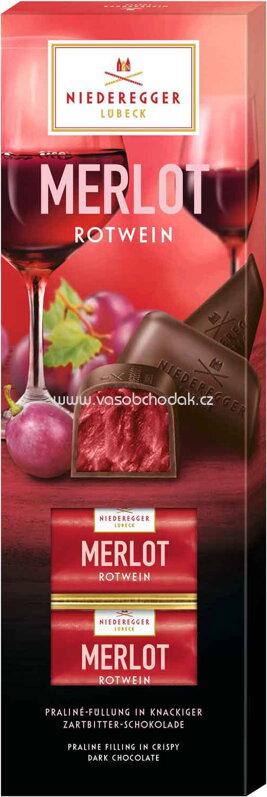 Niederegger Praliné Klassiker Merlot Rotwein, 100g