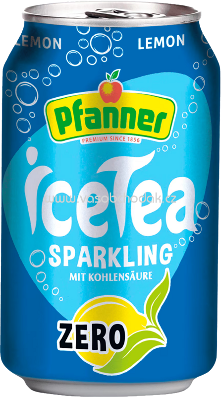 Pfanner Eistee Sparkling Zitrone Zero, 24x330 ml