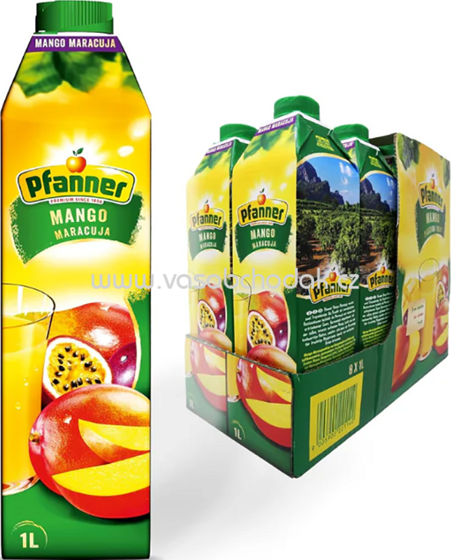 Pfanner Mango Maracuja, 8x1l