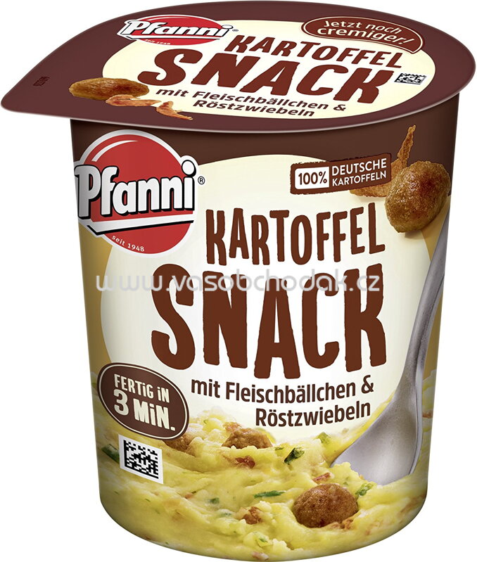 Pfanni Kartoffel Snack mit Fleischbällchen und Röstzwiebeln, 53g