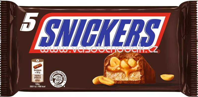 Snickers, 5x50g, 250g