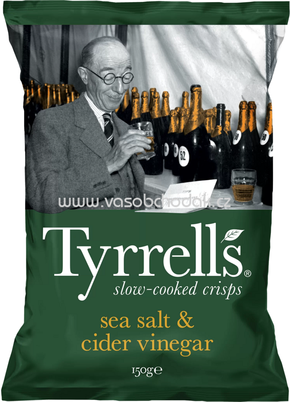 Tyrrells sea salt & cider vinegar, 150g