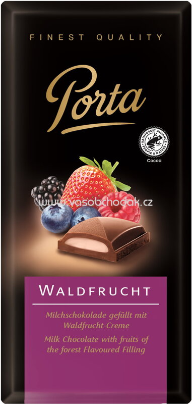 WEINRICHs Porta Vollmilch Schokolade Waldfrucht, 100g