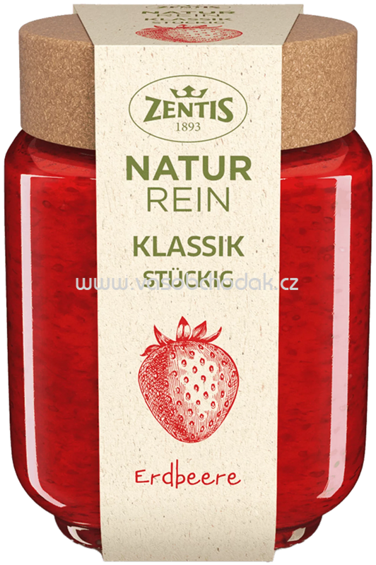 Zentis Natur Rein Klassik Stückig Erdbeere, 250g