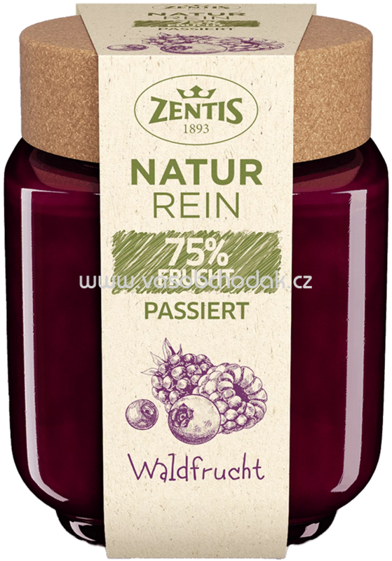 Zentis Natur Rein 75% Frucht Passiert Waldfrucht, 200g