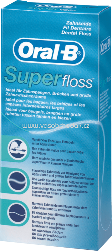 Oral-B Zahnseide Super Floss, 50 St