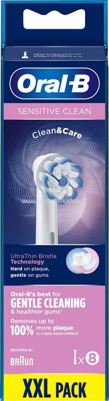 Oral-B Aufsteckbürsten Sensitive Clean Clean&Care, 8 St