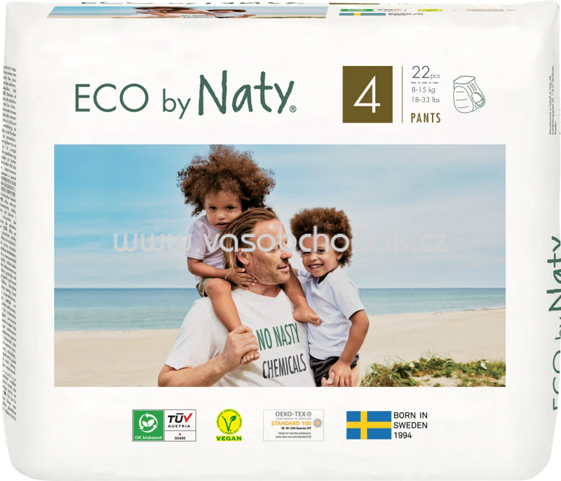 Naty Baby Pants Eco Gr. 4, 8-15 kg, 22 St