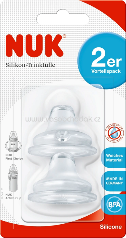 Nuk Ventilsauger Silikon, ab 6 Monaten, 2 St