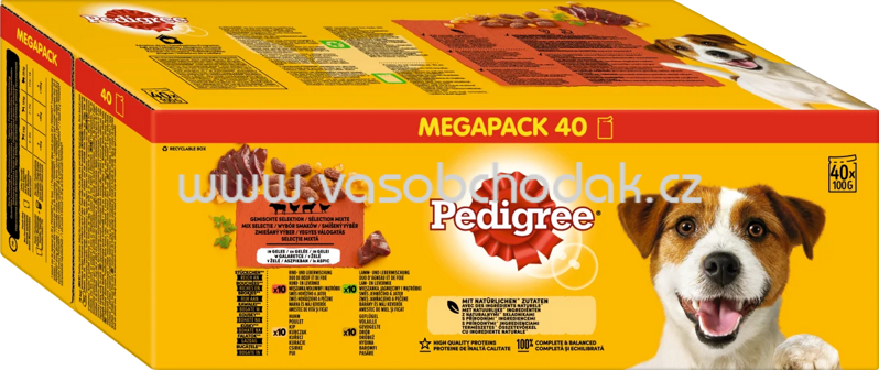 Pedigree Portionsbeutel Gemischte Selektion in Gelee, 40x100g