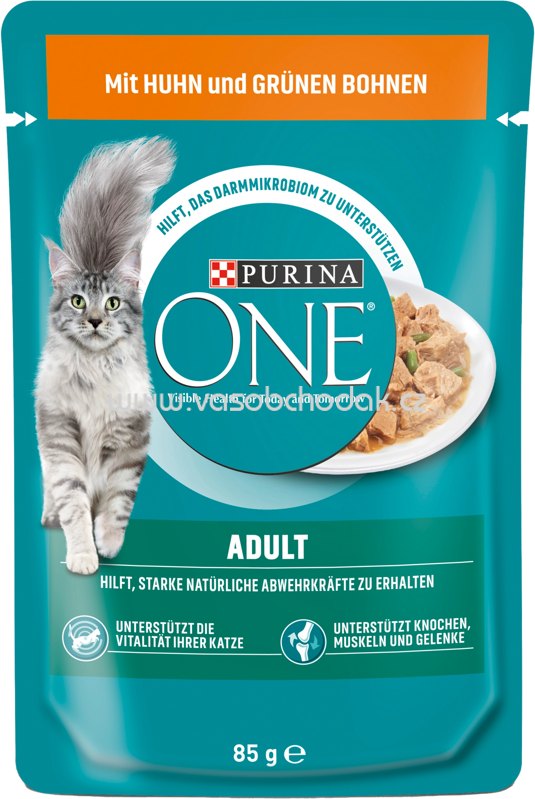 Purina ONE Adult mit Huhn und grünen Bohnen, 85g