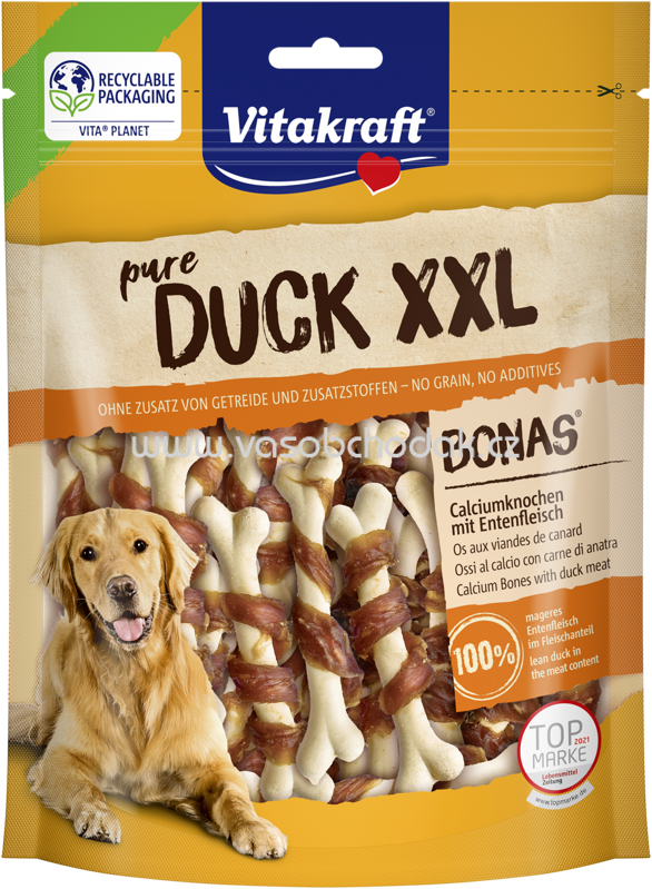 Vitakraft DUCK BONAS XXL Calciumknochen mit Entenfleisch, 200g