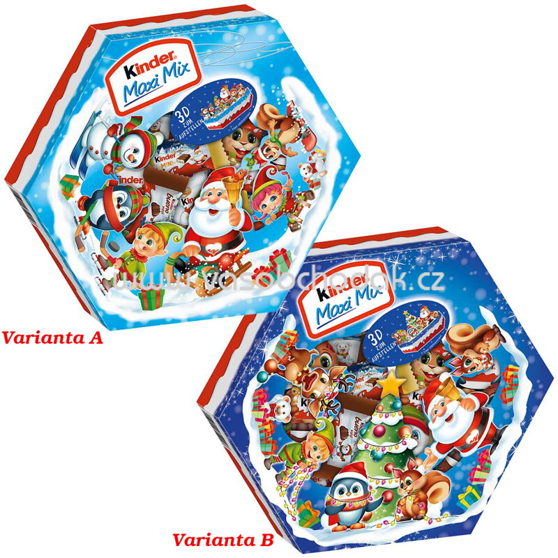 Kinder Maxi Mix Weihnachtsteller, 143g