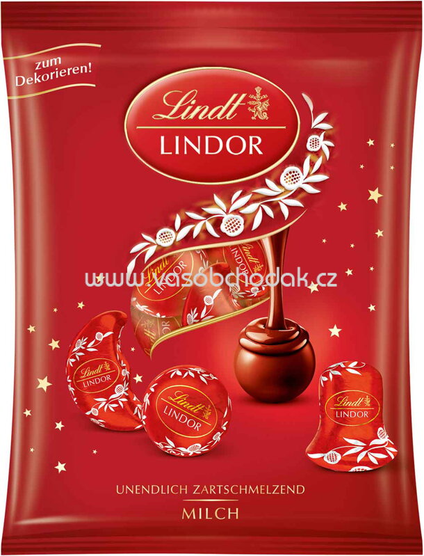 Lindt Lindor Milch Baumbehang Beutel, 100g